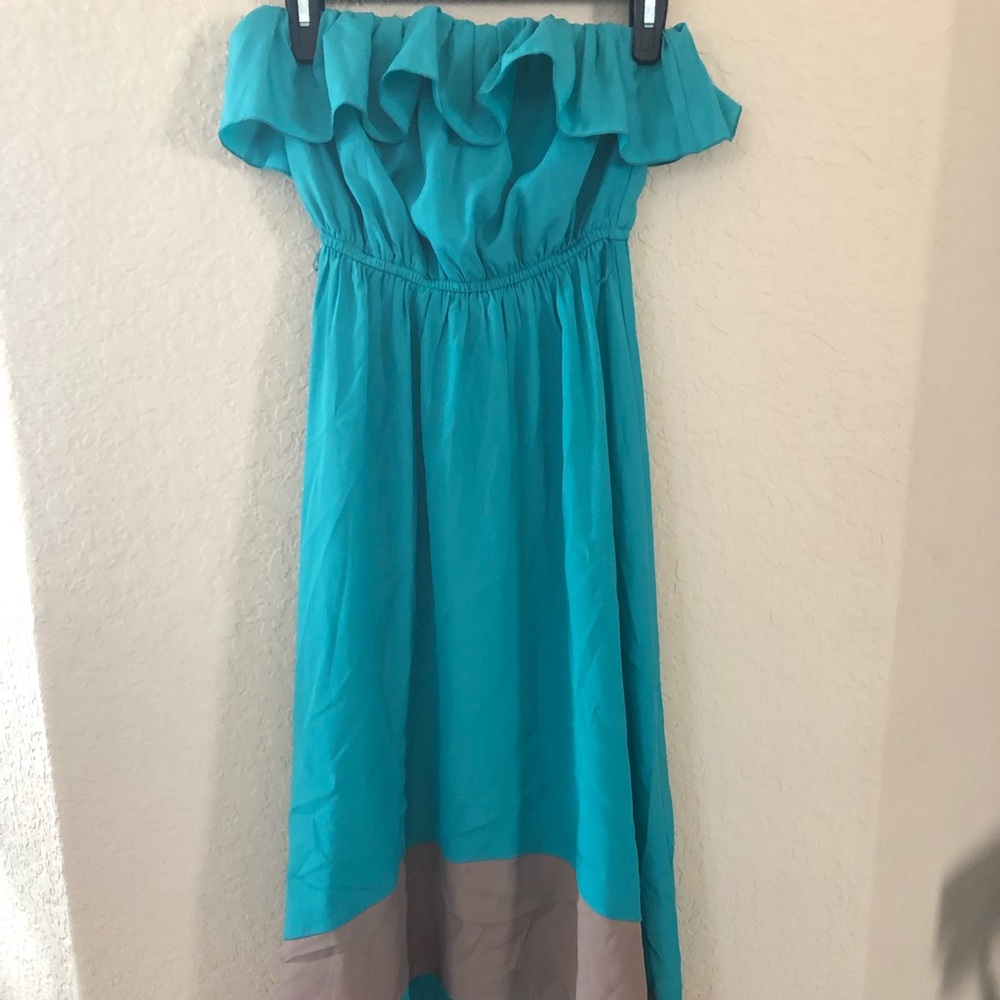 Strapless High Low Dress